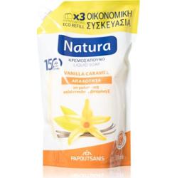 PAPOUTSANIS Natura Vanilla Caramel mydło w płynie napełnienie 750 ml