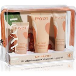 Payot Mój Payot Zestaw upominkowy Vitaminé Glow Kit z kremem CC z witaminami wyrównującymi koloryt skóry SPF 15 20 ml + kremem witaminowym 30 ml + roz