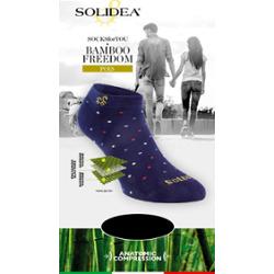 Solidea Skarpetki dla Ciebie Bamboo Freedom Pois Socks Oddychająca tkanina Czerwony 1S