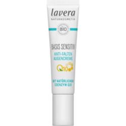 Lavera base sensitiv - Przeciwzmarszczkowy krem pod oczy Q10, 15 ml