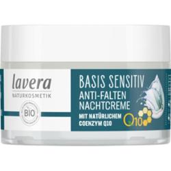 Lavera baza sensitiv - Przeciwzmarszczkowy krem na noc Q10, 50 ml