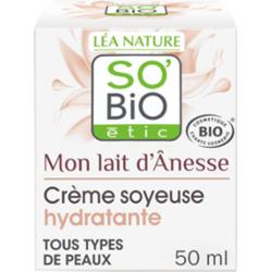 Natura Lea so bio étic Mon Lait d'Anesse - Jedwabisty krem nawilżający z mlekiem oślem, 50 ml