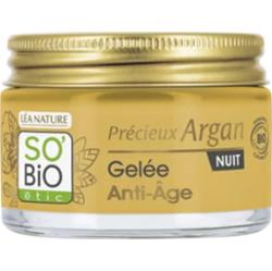 Natura Lea so bio étic Précieux Argan - Przeciwzmarszczkowy żel na noc, 40 ml