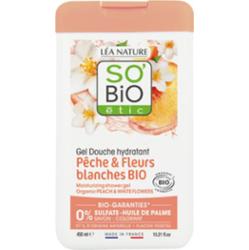 Natura Lea so bio étic Nawilżający żel pod prysznic Brzoskwinia i biały kwiat 450 ml