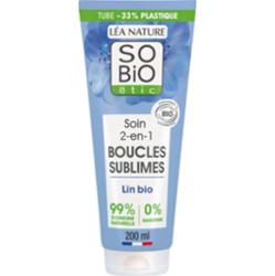 Natura Lea so bio étic Kuracja 2 w 1 do włosów kręconych z organicznym siemieniem lnianym i witaminą F, 200 ml