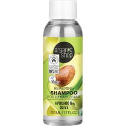 Organic Shop Szampon regenerujący Awokado i Oliwka, 50 ml