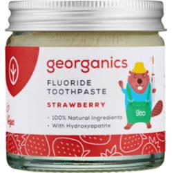 Georganics Pasta do zębów z fluorem truskawkowa 60 ml