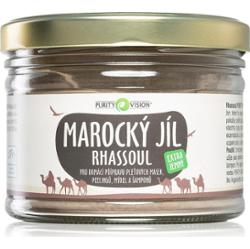 Purity Vision Glinka marokańska Rhassoul do przygotowywania maseczek, peelingów, mydeł i szamponów 450 g