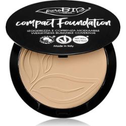 puroBIO Cosmetics Compact Foundation kompaktowy podkład pudrowy SPF 10 odcień 02 9 g