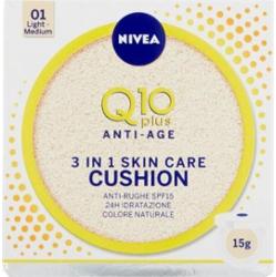Nivea Q10 Plus Anti-Age 3 w 1 Poduszka do pielęgnacji skóry 15 g – 01 Jasny średni