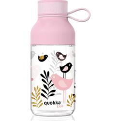Quokka Butelka dziecięca z ptaszkami i sznurkiem 430 ml