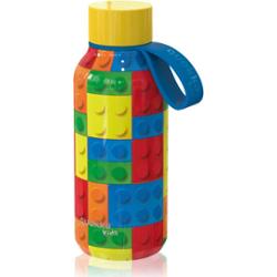 Quokka Solidny dziecięcy termos z zawieszką Color Bricks 330 ml