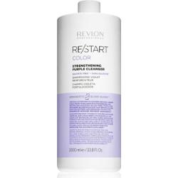 Wzmacniający fioletowy szampon do włosów blond Restart Color (serer wzmacniający Purple Clean) - Pojemność: 1000 ml