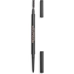 Makeup Revolution Precyzyjna kredka do brwi z pędzelkiem Średni brąz 0,05 g