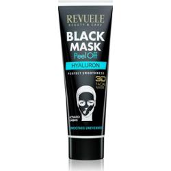 Revuele Black Mask Peel Off Hyaluron maseczka oczyszczająca peel-off z aktywnym węglem 80 ml