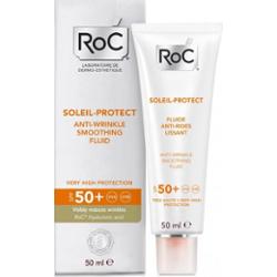 RoC Soleil Protect Anti Wrinkle Smoothing Fluid lekki fluid ochronny przeciw starzeniu się skóry SPF 50 50 ml