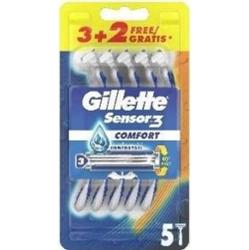 Gillette Sensor 3 Jednorazowa maszynka do golenia Comfort 3+2 Gratis