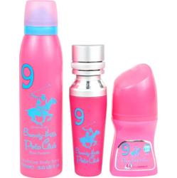 Ustawić Beverly Hills Polo Club: N. 9 Woda perfumowana dla kobiet 50 ml + n. 9 Antyperspirant w kulce dla kobiet 50 ml + 1982 - Sport 9 Odświeżający s
