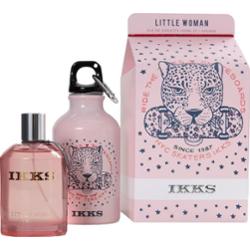Ustawić Ikks: Little Eau De Toilette dla kobiet 100ml + Little GWP różowa szklana butelka na wodę