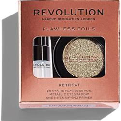 Ustawić Makeup Revolution: Flawless Baza pod cienie do powiek Foils Vegan 2ml + Flawless Paleta cieni do powiek Foils Vegan Retreat 2g