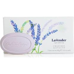 Zestaw Trio Crabtree & Evelyn mydło nawilżające lawendowe 3 sztuki 85 g