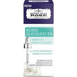 Acqua alle rose Płynny krem serum Kwas glikolowy 2% Oczyszczający Matujący 30ml