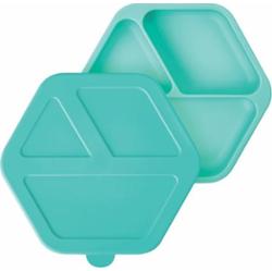 Tiny Twinkle Silikonowe naczynie dzielone z pokrywką Mint