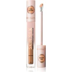 Revolution Skin Silk Under Eye Brightener & Concealer korektor rozjaśniający odcień Tan Golden 4 ml