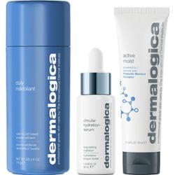 Zestaw wygładzający + nawilżający Dermalogica: Daily Exfoliating Powder Milk 74 g + Active Hydrating Prebiotics Nawilżający krem do twarzy 50 ml + Cir