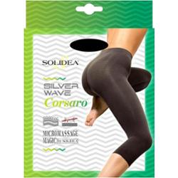 Solidea Legginsy Silver Wave Corsaro Przędza bakteriostatyczna Czarne L