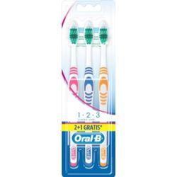 Oral-B Szczoteczki Classic Care Średnie 3 Sztuki