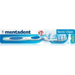 Mentadent Szczoteczka do zębów Technic Clean Średni z osłoną głowy