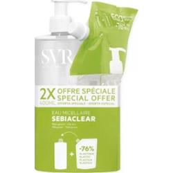 SVR Sebiaclear - Oczyszczająco-oczyszczający Płyn Micelarny 400ml + Eko Uzupełnienie 400ml