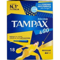 Tampax Tampax & Go Regular 18-częściowe tampony