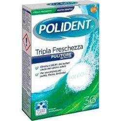 Polident Potrójna Świeżość Tabletki do Protez 36 Tabletek
