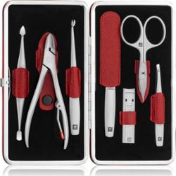 Zwilling Zestaw do manicure Twinox Red 7 elementów