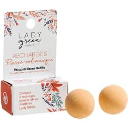 Lady Green 2 wkłady do matującego roll-onu z kamieniem wulkanicznym 18g