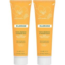 Klorane Krem do depilacji słodkich migdałów 2x150ml
