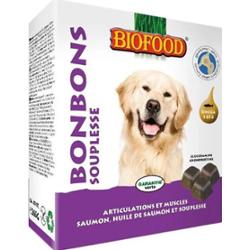Biofood Cukierki Uelastyczniające na Bóle Stawów i Mięśni Łosoś dla Psów 40 Sztuk