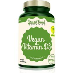 GreenFood Nutrition Wegańskie kapsułki z witaminą D3 z witaminą D 90 kapsułek
