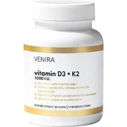 Venira Witamina D3 + K2 80 kapsułek