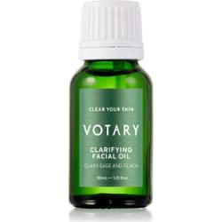 Votary Olejek oczyszczający do twarzy z szałwią muszkatołową 30 ml