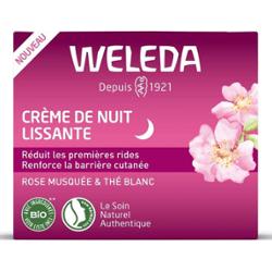 Weleda Wygładzający krem na noc z organicznej dzikiej róży i białej herbaty 40 ml