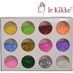 Glitter for Nails Box 12 Barattolini