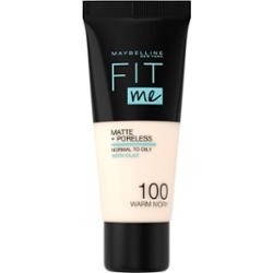 Maybelline New York Fit Me Matte + Poreless Foundation 100 Warm Ivory