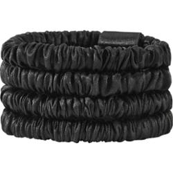 Lenoites Mulberry Silk Skinny Scrunchies Black