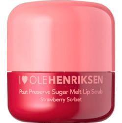 Ole Henriksen One Shot Pout Preserve Sugar Melt Lip Scrub Strawberry Sorbet (4 ml)