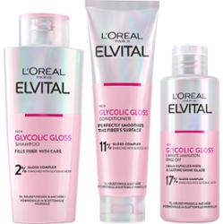 L'Oréal Paris Elvital Glycolic Gloss Trinome Bundle