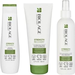 Biolage Strength Recovery Routine For Damaged Hair With Recovery Spray